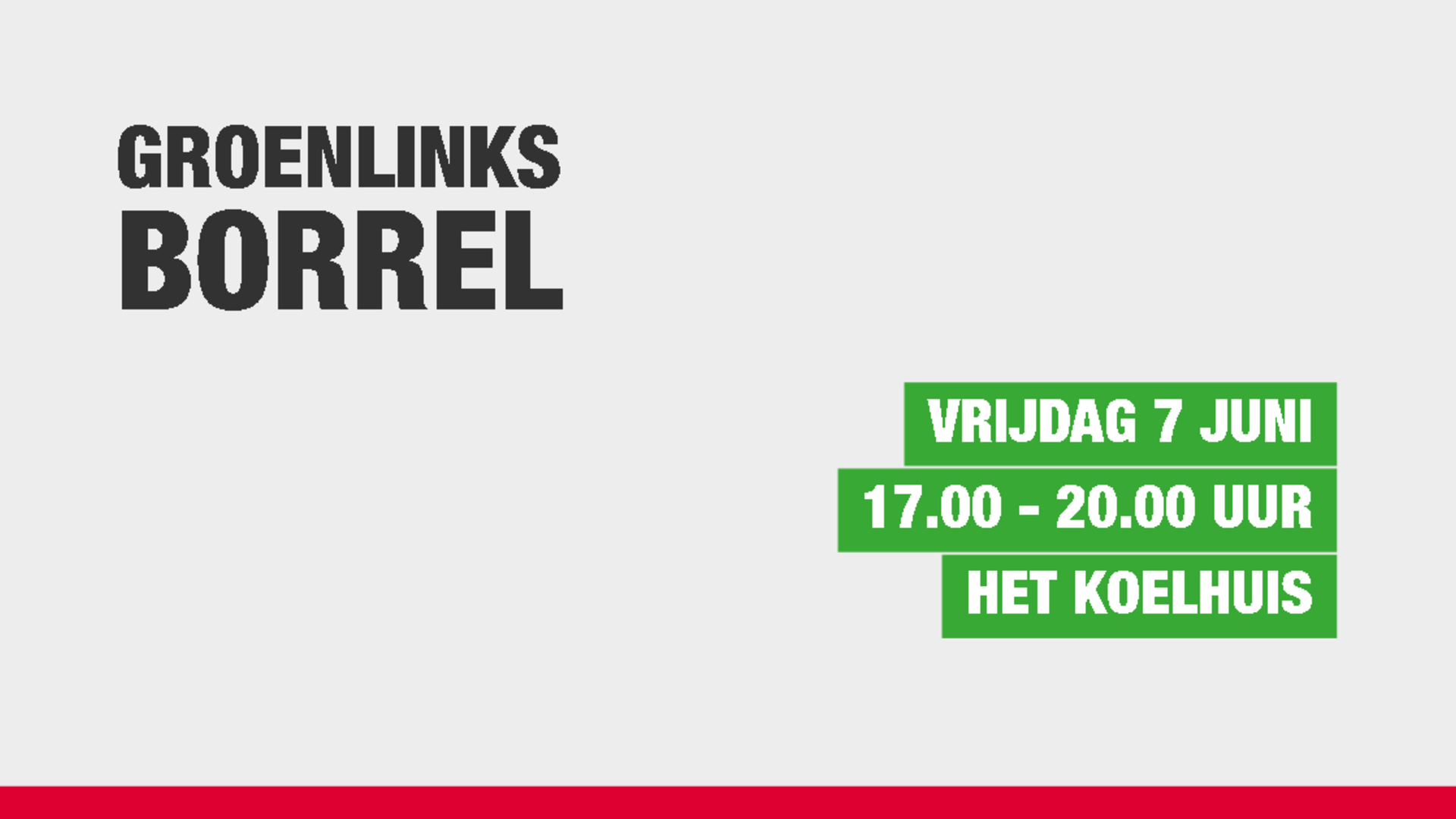 GroenLinks borrel