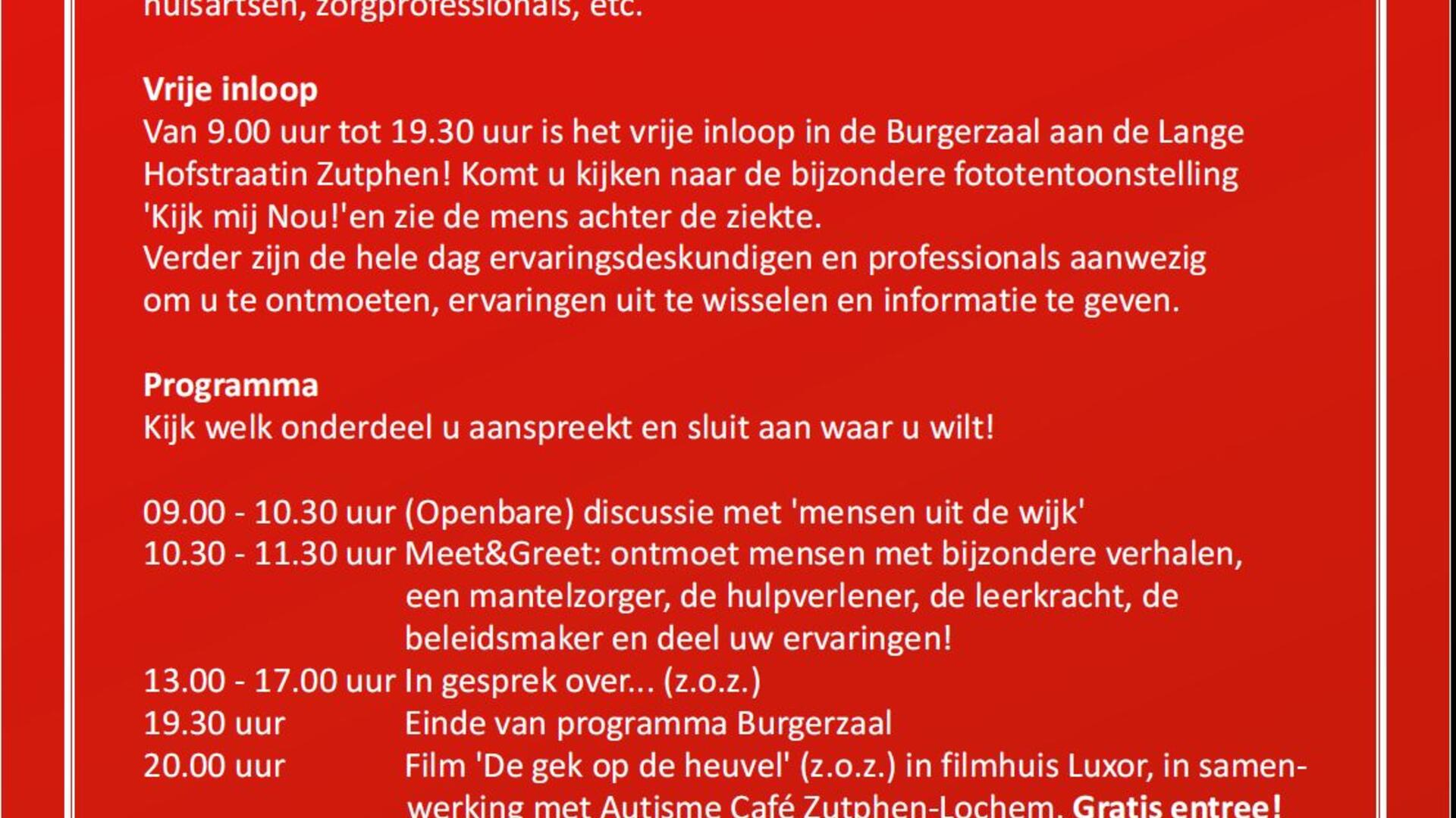 Themadag Zorg en samenleving